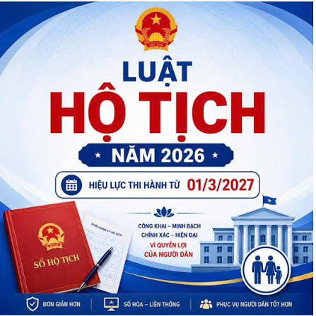 ĐIỂM MỚI CỦA LUẬT HỘ TỊCH NĂM 2026