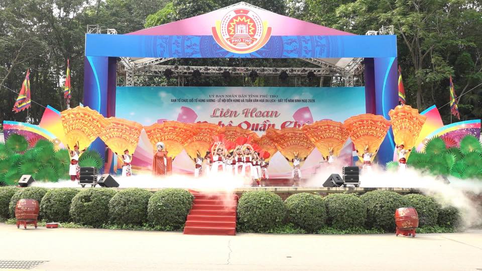 Xã Dân Chủ vinh dự đại diện cho Cụm số 4 tham gia Liên hoan văn nghệ quần chúng nhân dịp Giỗ Tổ Hùng Vương – Lễ hội Đền Hùng – Tuần Văn hóa Du lịch Đất Tổ năm 2026