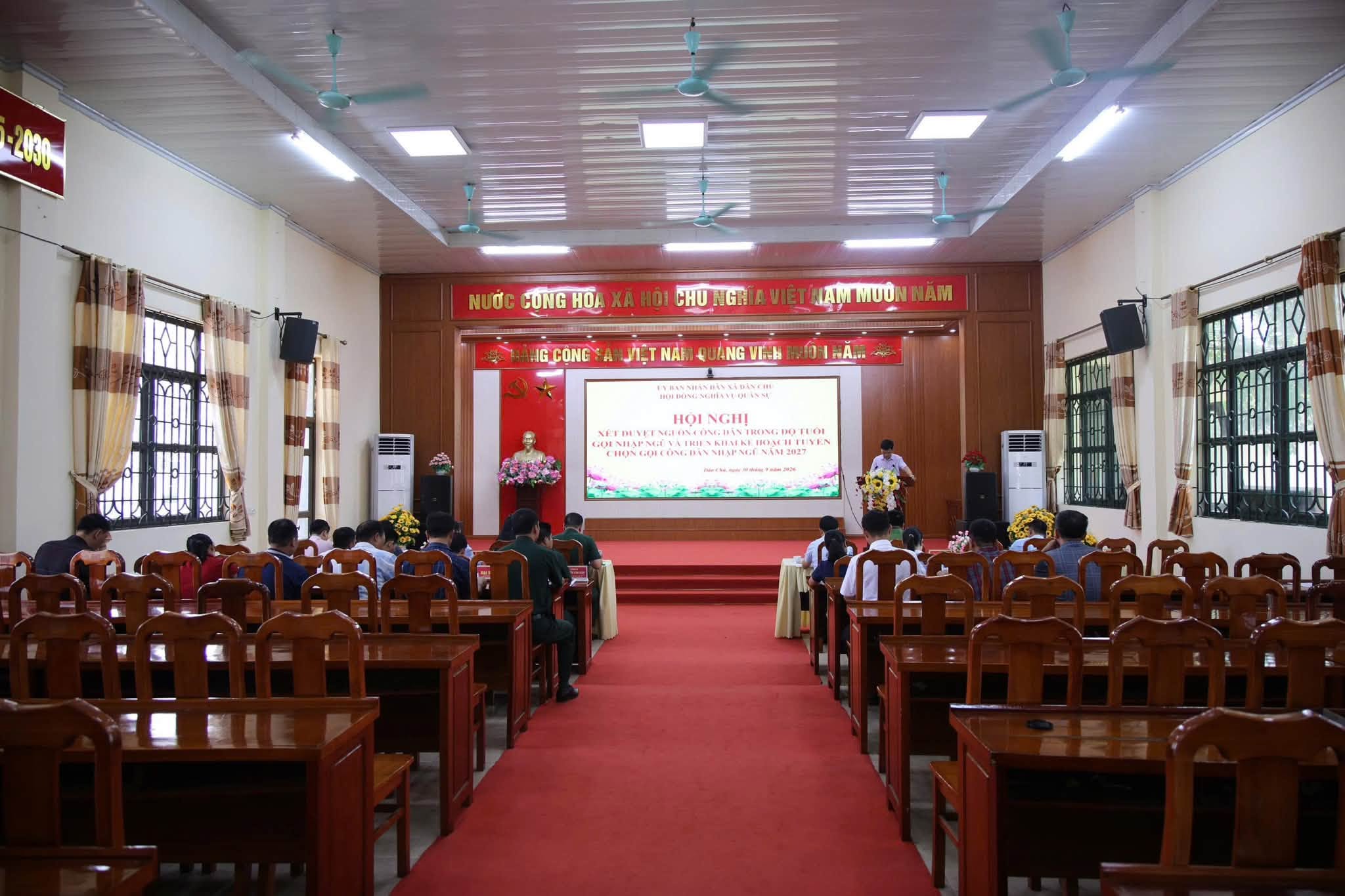 XÃ DÂN CHỦ TRIỂN KHAI NHIỆM VỤ TUYỂN CHỌN, GỌI CÔNG DÂN NHẬP NGŨ NĂM 2027