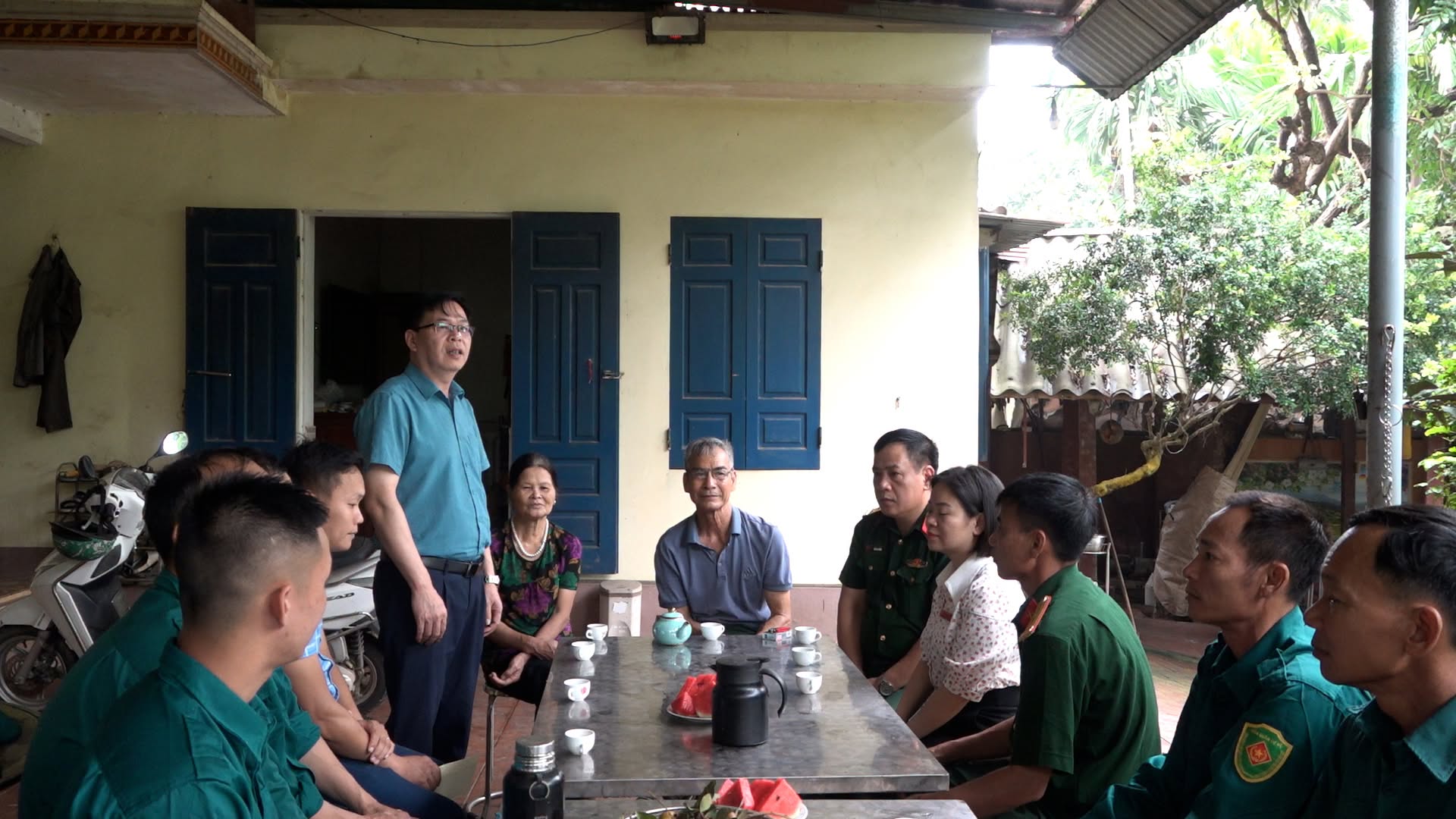 LỰC LƯỢNG DÂN QUÂN XÃ DÂN CHỦ HÀNH QUÂN LÀM CÔNG TÁC DÂN VẬN TRONG HUẤN LUYỆN DÂN QUÂN NĂM 2026