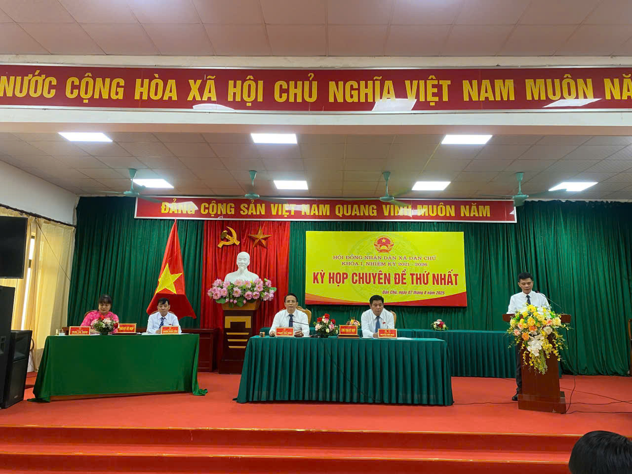 HĐND xã Dân Chủ khoá I, nhiệm kỳ 2025-2030 tổ chức kỳ họp chuyên đề thứ Nhất