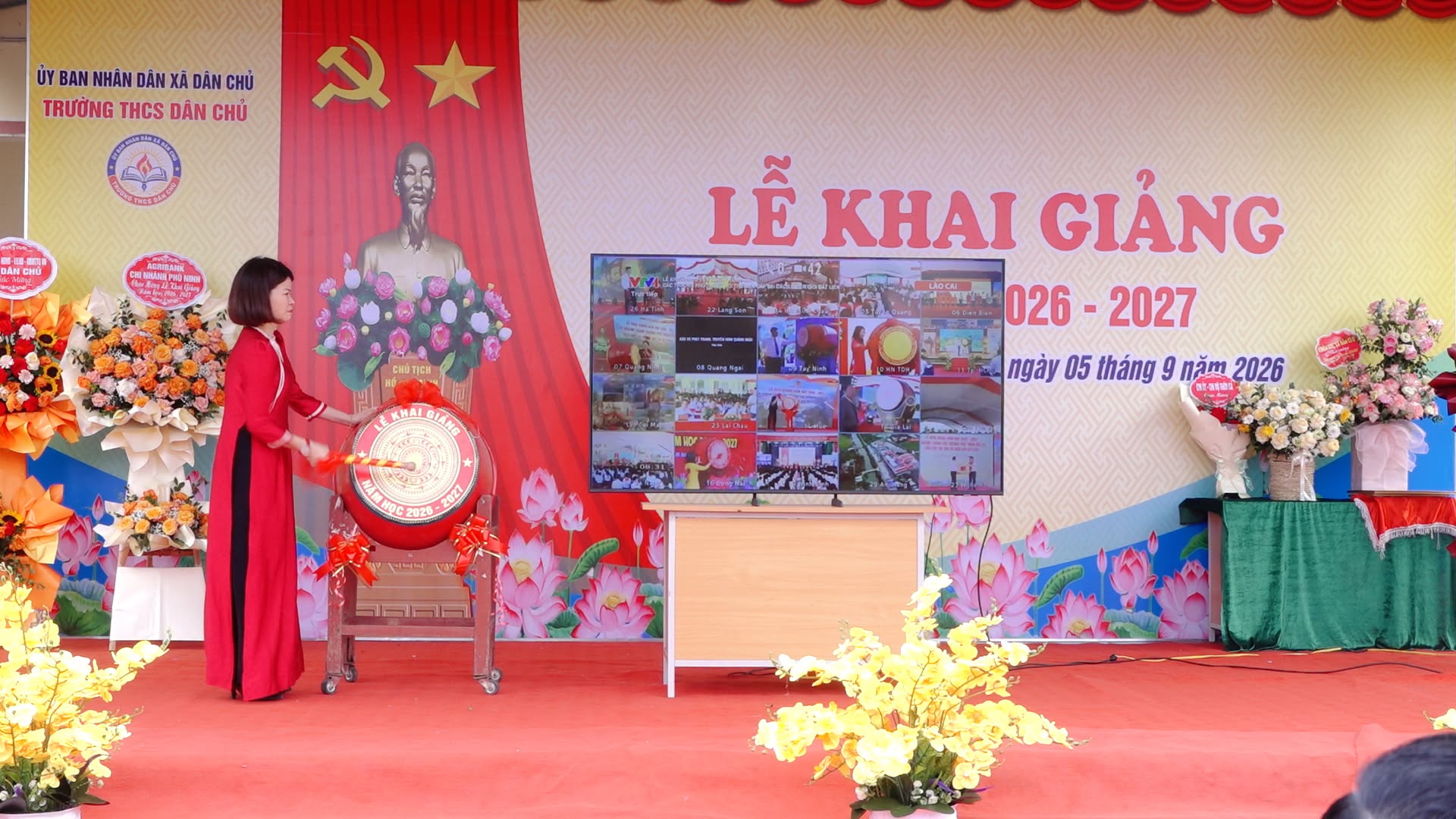 CÁC TRƯỜNG HỌC TRÊN ĐỊA BÀN XÃ DÂN CHỦ ĐỒNG LOẠT TỔ CHỨC KHAI GIẢNG NĂM HỌC 2026–2027