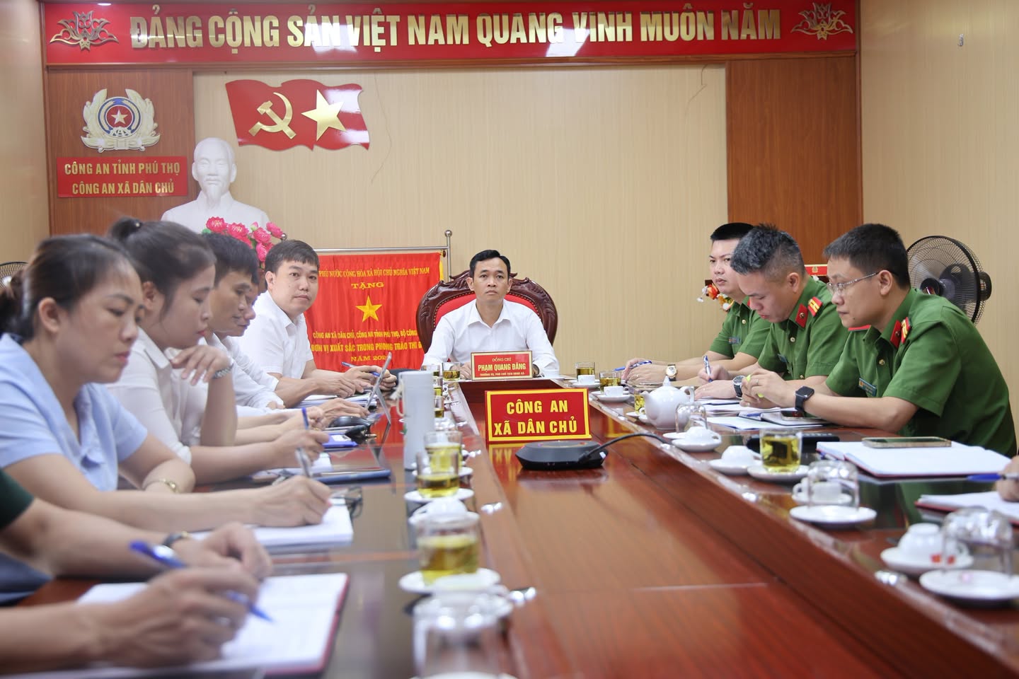 Xã Dân Chủ tham dự Hội nghị đánh giá tiến độ thực hiện Đề án 06 trong 6 tháng đầu năm 2026, triển khai nhiệm vụ 6 tháng cuối năm 2026.
