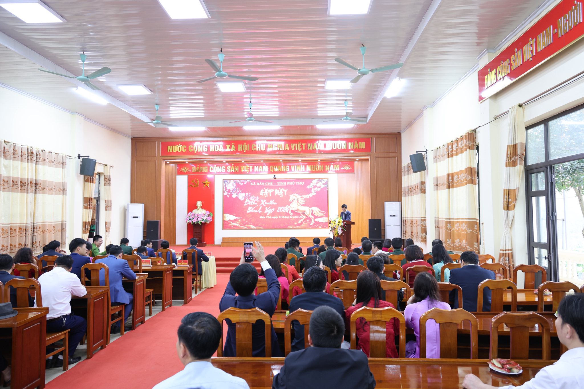 Xã Dân Chủ tổ chức chương trình gặp mặt đầu xuân Bính Ngọ 2026