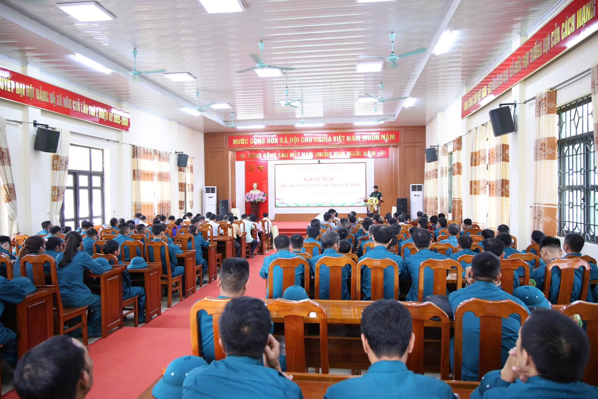 XÃ DÂN CHỦ KHAI MẠC HUẤN LUYỆN DÂN QUÂN NĂM 2026