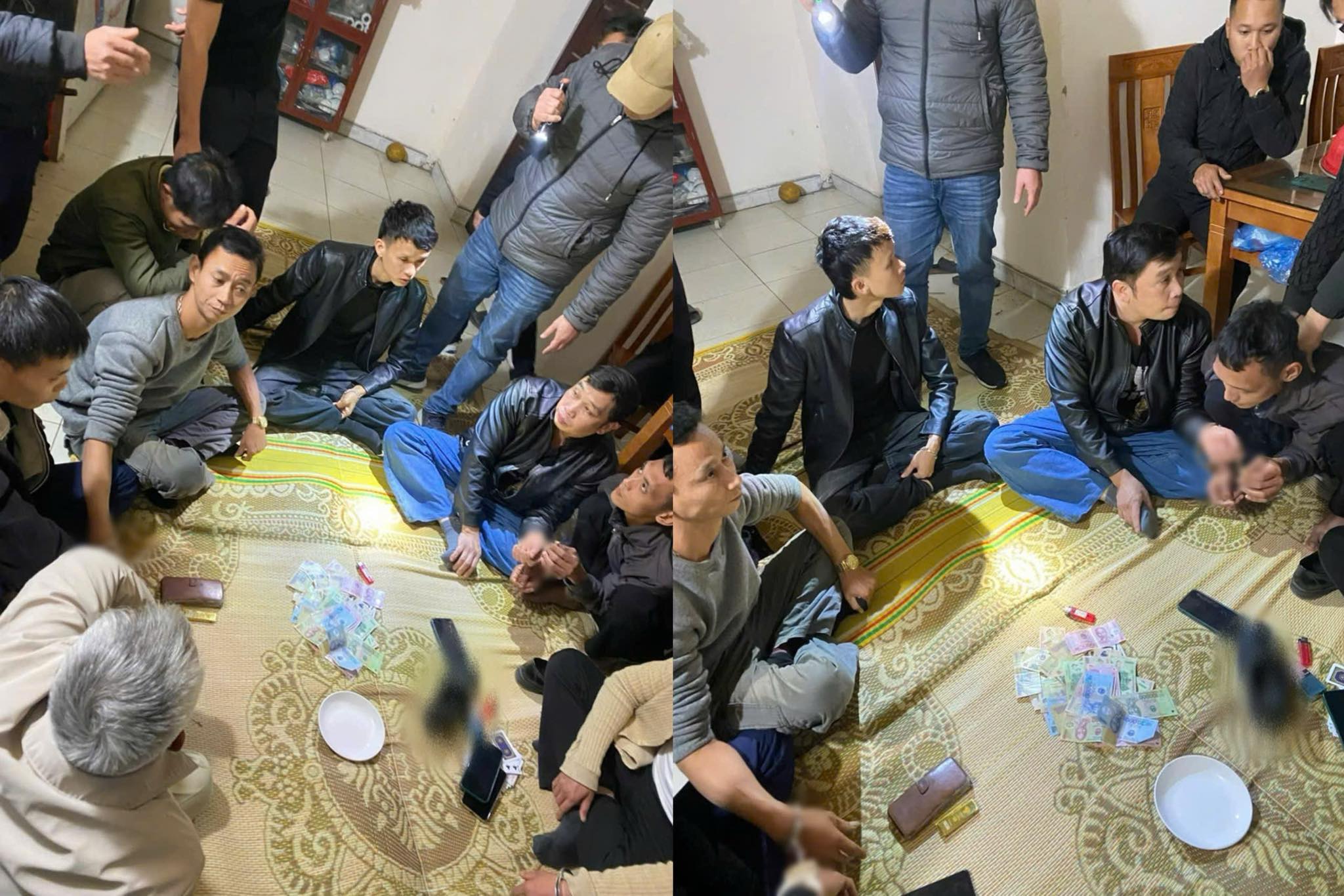 Công an xã Dân Chủ: Bắt quả tang 09 đối tượng đánh bạc dưới hình thức “chơi liêng” được thua bằng tiền tại nhà riêng